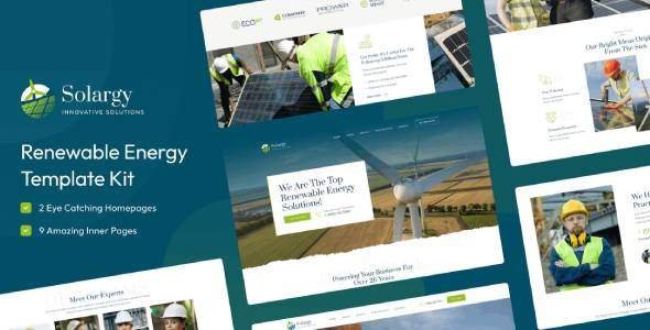 Solargy – Solar & Alternative Energy Elementor Template Kit